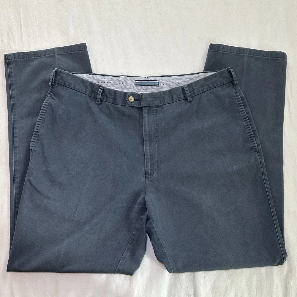 Peter Millar Pants Size 38 Navy Chino Golf Slim Stretch Cotton Jeans‎ Men's
